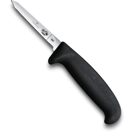 Swiss Army Brands Victorinox 41820 Kitchen Fibrox Pro Blk Poultry - Medium Handle, 3In Slant-Point, Vent Boning Blade VIC-5.5903.08M
